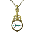 thumbnail image 1 of Collier Symmétrie d'Insectes Naturels Scorpion Guitare Antique Pendentif Musique, 1 of 3