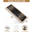 thumbnail image 4 of Stair Treads for Wooden Steps, Leopard Print Peel and Stick Stair Treads with Adhesive, Chic Abstract Black Brown Animals Texture Non Slip Indoor Stairs Runner Rugs Mats for Elders Dogs 8"x30"4PCS, 4 of 7