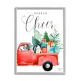 thumbnail image 4 of Stupell Industries Spread Cheer Truckload Christmas Gifts Presents Pets Graphic Art Gray Framed Art Print Wall Art, Design by Heatherlee Chan, 4 of 5