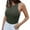Army Green, variant on Jumpers for Women Casual Women's Sleeveless Solid Halter Neck Slim High Elastic Bodysuit (orange,XXL)