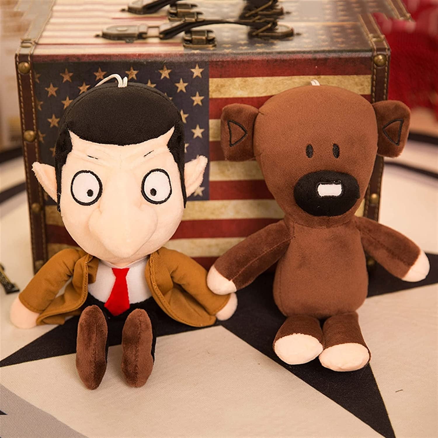 Dibujos animados Mr. Bean y Mr. Bear Plush Toy Set - Chile | Ubuy