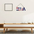 thumbnail image 2 of Chmadoxn 4th of July Wooden Sign Patriotic Stars American Flag Plaque Door Wall Hanging Decorations, 4th of July Independence Day Memorial Day Party Decorations, 2 of 3