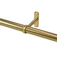 thumbnail image 2 of 48"-84" 7/8" dia. Decorative Screw Curtain Rod_Brass, 2 of 4