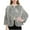 Silver, variant on Girls Shiny Party Long Sleeve Lightweight Zipper Metallic Jacket Blue 13-14 Years