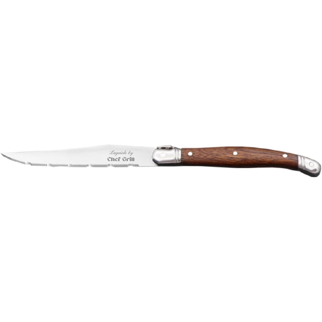 Cuchillo para carne LaguioleWoodLight VentDepot 1pza 23 cm Acero Inoxidable