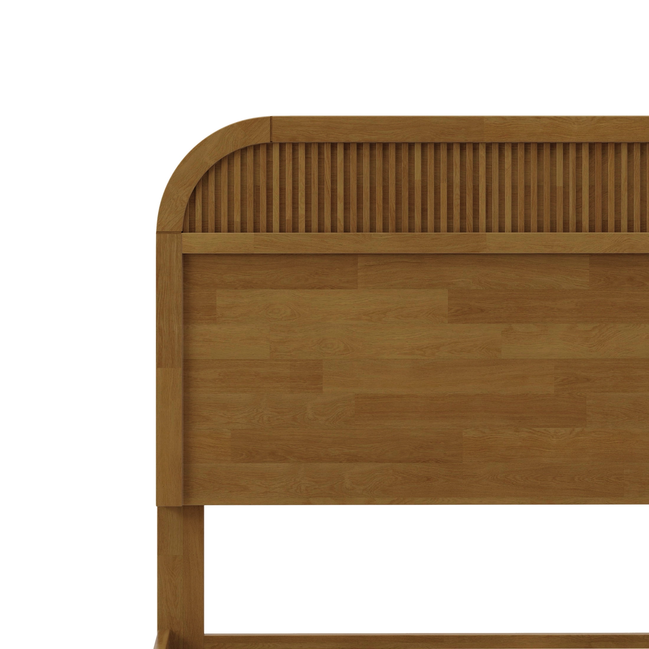 Christopher Knight Home Modern Queen Size Wooden Platform Bed Frame with Headboard, Blonde Oak Finish