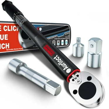 Aiourx 3/8 Inch Torque Wrench 8-104 ft.-lb 4 Pieces Black
