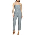 thumbnail image 2 of 1.STATE Womens Railroad Stripe Jumpsuit, Blue, 4, 2 of 2