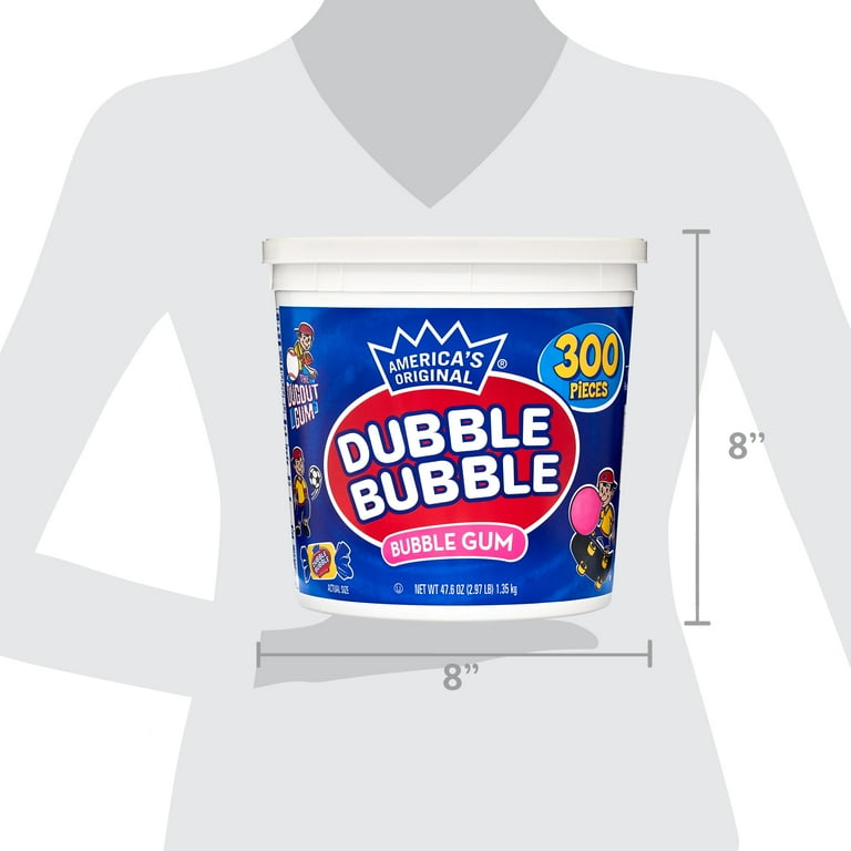 Bubble Gum, Original Pink, 300/Tub Bubble Gum, Original Pink, 300/Tub