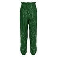 thumbnail image 7 of UJNDER Carnival Women's Sequin Casual Pants Party Fashion High Waist Drawstring Leggings Style Green XXL, 7 of 7