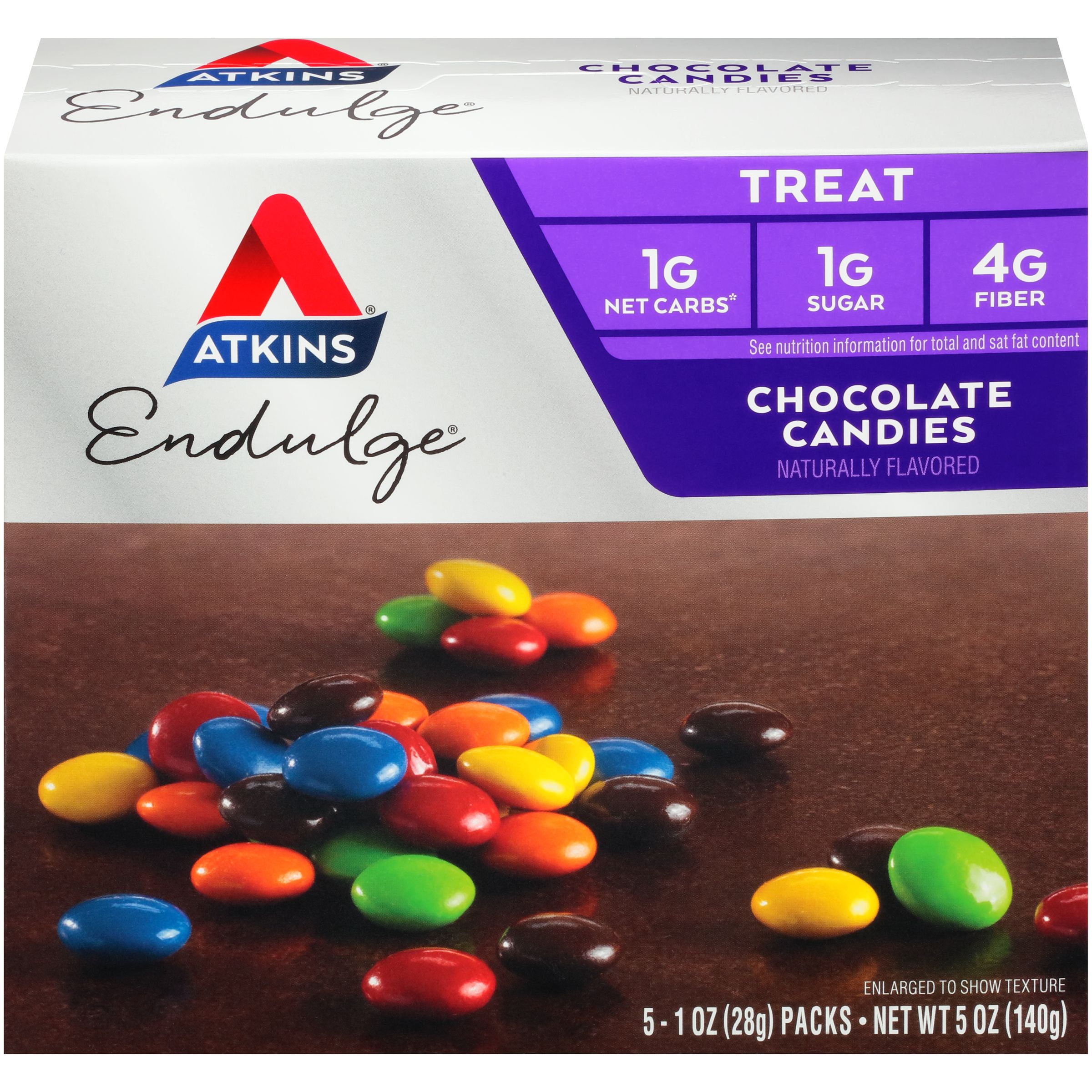 Atkins Endulge Treat, Chocolate Candies, Keto Friendly, 5 Count
