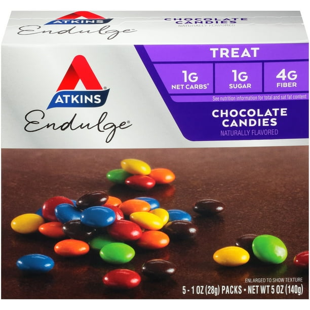 Atkins Endulge Treat, Chocolate Candies, Keto Friendly, 5