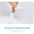 thumbnail image 5 of STONCEL 5 Pairs Men's Toe Socks Cotton Low Cut, 5 Finger Socks for Men Breathable And Soft, White, 6.5-9.5, 5 of 7