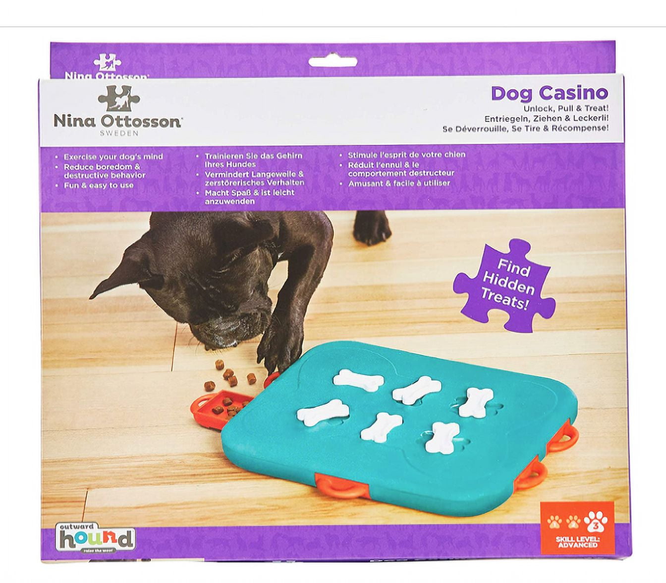 Dog Casino Interactive Treat Puzzle Dog Toy Advanced Puzzle Game Finds  Hidden Treats To Challenge Your Dog's Ability - Dog Toys - AliExpress