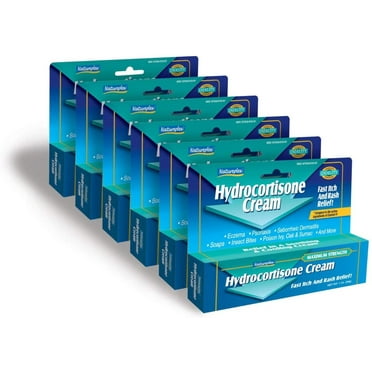 Hydrocortisone Cream Fast Itch and Rash Relief 6 Pack