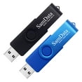 thumbnail image 1 of Samdata Unidades Flash Usb De 16 Gb, Paquete De 2 Unidades De Memoria Usb De 16 Gb, Unidad De Salto Con Luz Led Para Almacenamiento Y Copia De Seguridad (2 Colores: Negro Azul), 1 of 6