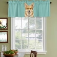 thumbnail image 3 of 2 Pack Valances for Window, Green Dog Short Curtains for Kitchen Bedroom Living Room, Funny Animals Modern Art Rod Pocket Small Window Treatment Valance Drapes 42 x 18 Inch, 3 of 8