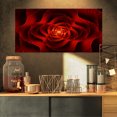thumbnail image 1 of Fleur d'Amour Rouge Fractale - Uvre d'Art Florale sur Toile, 1 of 3