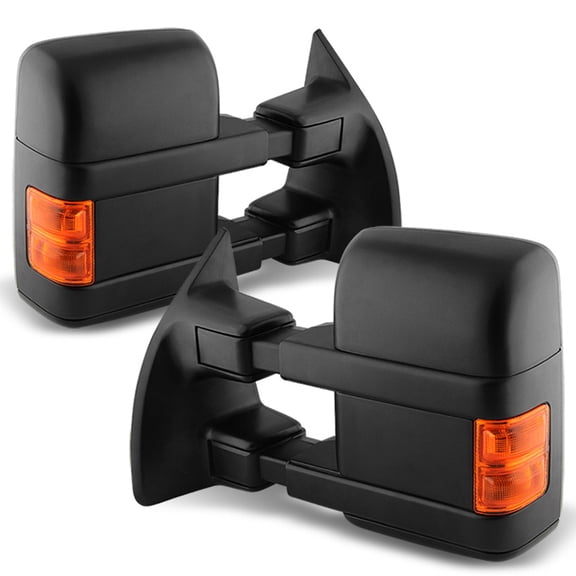 AKKON - For 08-16 Ford SuperDuty Extendable Towing Power Telescoping Wide Angle Side Mirrors Left   Right Pair