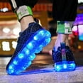thumbnail image 5 of Kids Light Up Shoes Led Flash Sneakers with Spider Upper USB Charge for Boys Girls Toddles Best Gift for Birthday Thanksgiving Christmas Day, 5 of 6