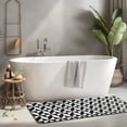 thumbnail image 2 of Black White Geometric Checkered Pattern Kitchen Rug Mat,Kitchen Runner Rugs Non Skid Washable,Decorative Kitchen Floor Mats for Kitchen,Sink,Laundry,17"x47.2", 2 of 7