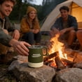 thumbnail image 4 of Vaso portátil de plástico para café o té con asa colgante, compacto, ecológico, de 12.5 cm, en múltiples colores para acampar, hacer senderismo y uso al aire libre., 4 of 6