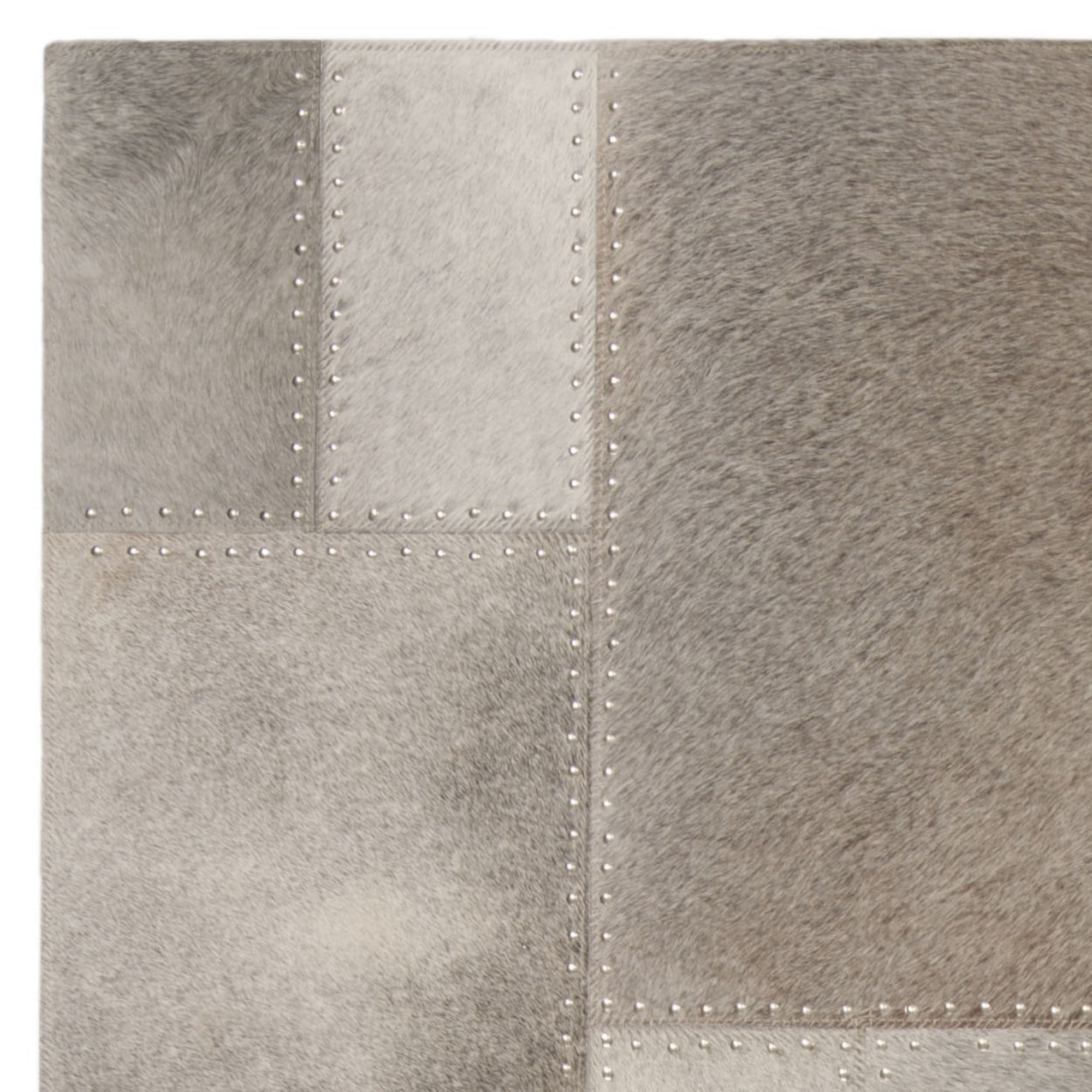 SAFAVIEH Studio Leather Juniper Geometric Area Rug, Grey, 4' x 6'