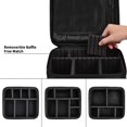 thumbnail image 3 of Makeup Bag Travel Makeup Case Professional Organizer Bag Cosmetic Storage Boxes Waterproof Portable Makeup Case, with Detachable Compartments, 3 of 5