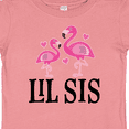 thumbnail image 4 of Inktastic Little Sister Girls Lil Sis Flamingo Girls Baby T-Shirt, 4 of 5