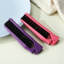 ibasenice Travel Hairbrush Assorted Color PP ABS Portable Folding 2Pcs