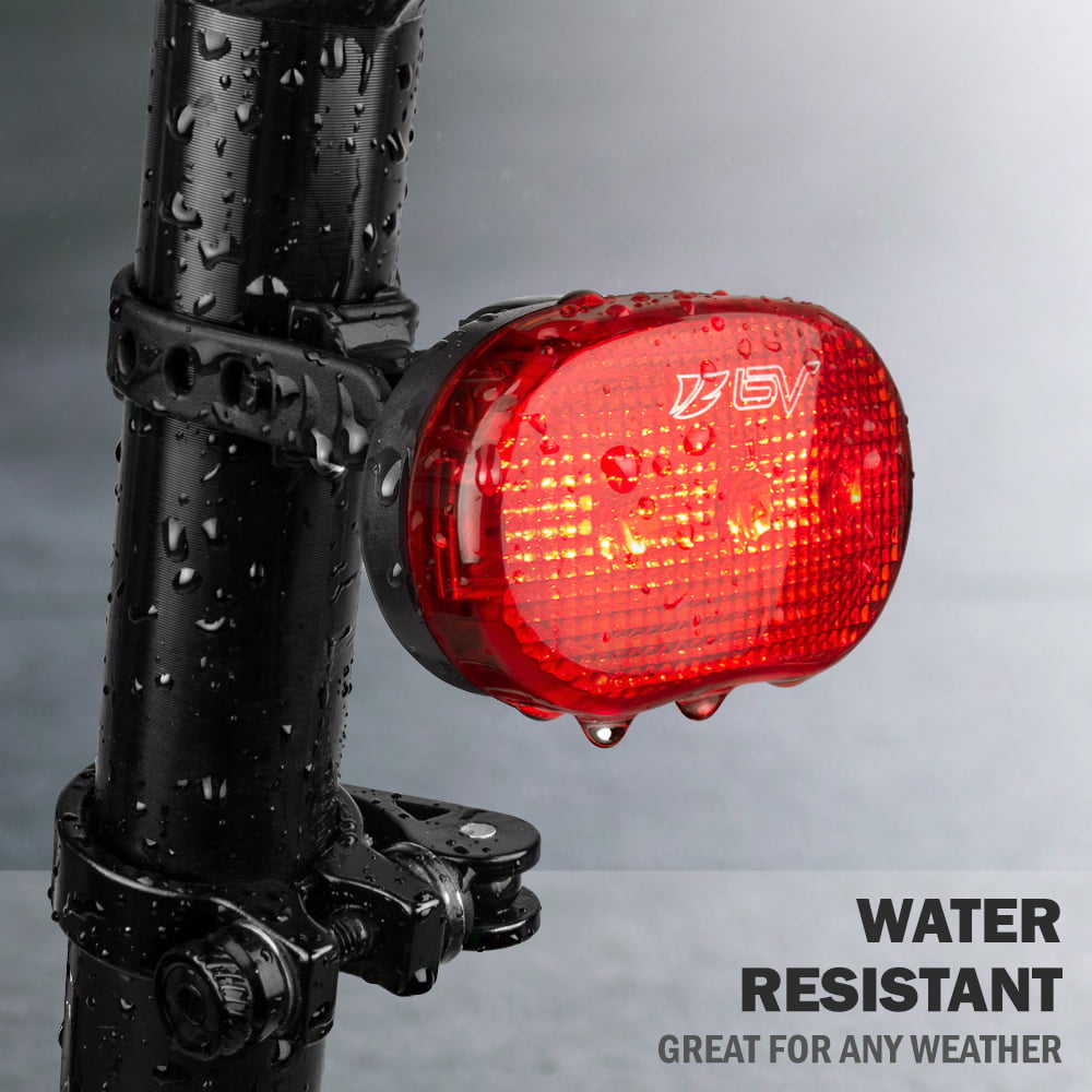 Details about   BV Bicycle Light Set Super Bright 5 LED Headlight 3 LED Taillight, 