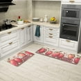 thumbnail image 5 of Apples Farmhouse Kitchen Mats Set of 2-17x29 and 17x47 Inch, Decorative Non Slip Backing Floor Rugs for Home Kitchen, 5 of 6