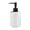 White, variant on DQQ153 Light Luxury Ceramic Soap Dispenser With Pump 250ml Bathroom Shower Gel Push Bottle