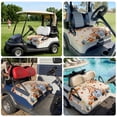 thumbnail image 6 of Golf Cart Seat Covers for 2 Seater,Gnomes Pumpkin Fall Microfiber Cart Seat Towel Blanket,Branches Thanksgiving Wooden Maple Leaves Absorbent NonSlip Bench Seats Protector for Golf Course 51"x31", 6 of 9