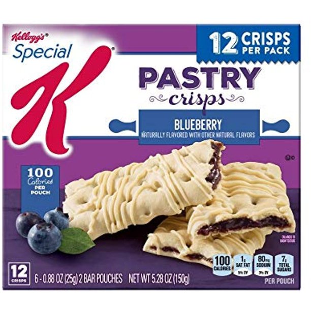 Kelloggs Special K Pastry Crisps Blueberry (Pack Of 2)
