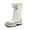 BEIGE/WHITE, variant on Women's Non-Slip Warm Lined Mid Calf Winter Snow Boots