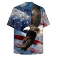 thumbnail image 6 of UngA 250th Anniversary Shirt, Men's 4th of July Shirt American Flag Button Up Tshirts Hawaiian Short Sleeve Party Shirt (Light Blue,6XL), 6 of 6