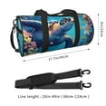 thumbnail image 2 of Fotbe Colorful Underwater Plant Turtle Bolsa Deportiva de Lona Plegable con Estampado, Bolsa de Gimnasio con Bolsillo Seco/Húmedo, Bolsa de Viaje Ultraligera de Gran Capacidad, 2 of 6
