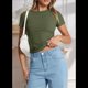 thumbnail image 5 of Camiseta de Corta Y2k Verde M, 5 of 8
