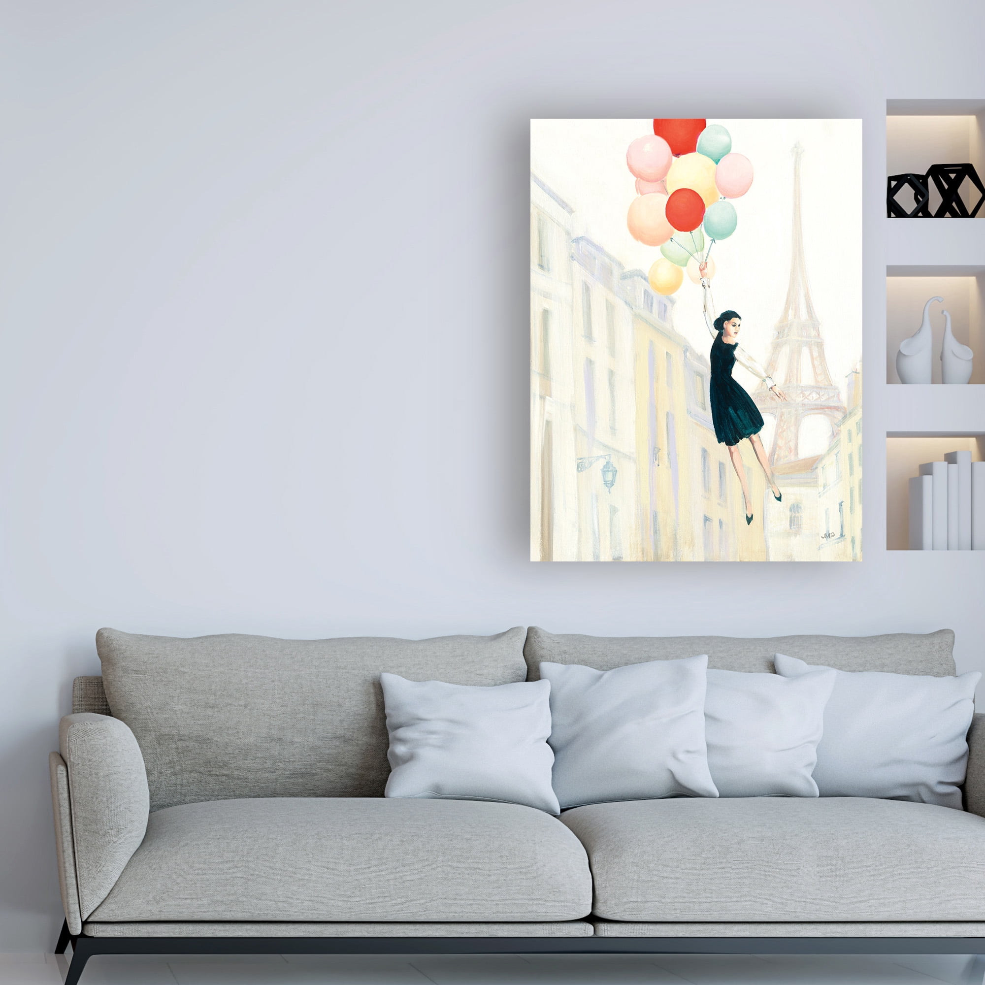 Trademark Fine Art 'Aloft In Paris II' Canvas Art by Julia Purinton