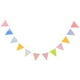thumbnail image 1 of Guirnalda de banderines triangulares de papel, banderines coloridos, banderines, decoraciones para fiestas de cumpleaños de bebés, guarderías y celebraciones infantiles, 1 of 8