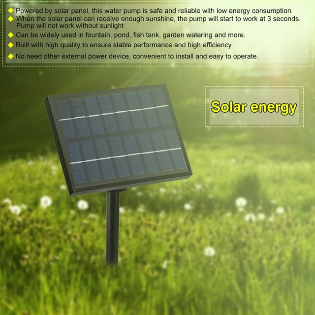 7.09 X 4.72inch Solar Solar Pond Solar Panel Water , Fountain For Aquarium Pond Park