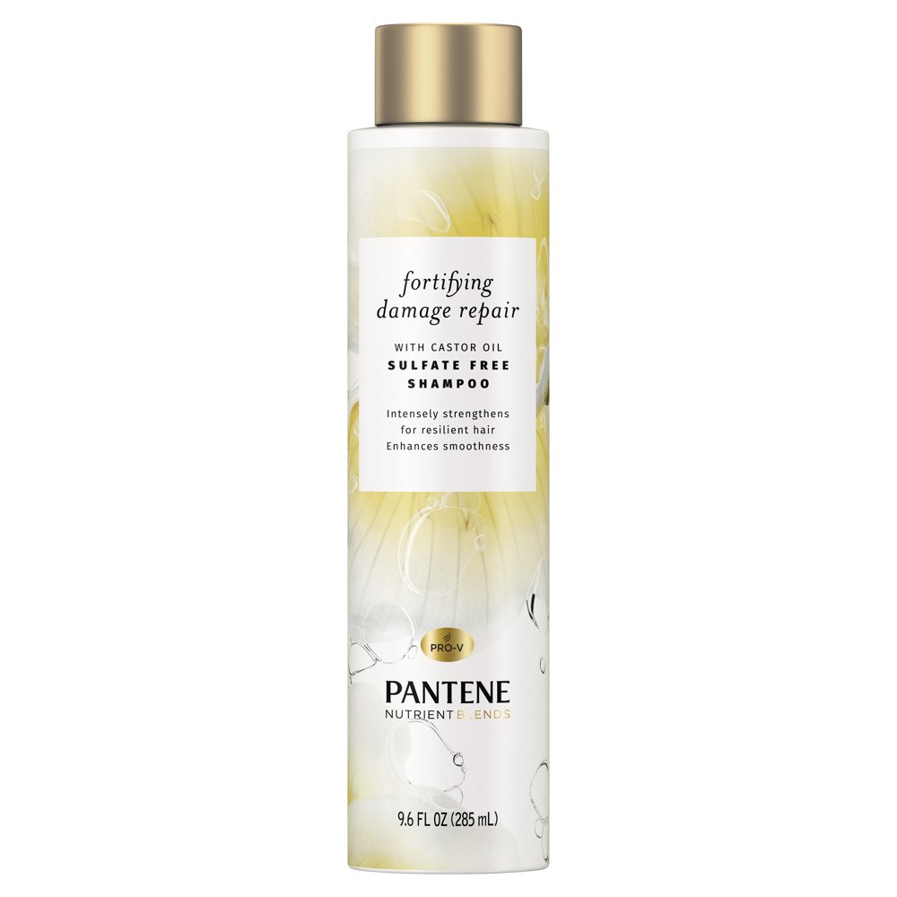 Pantene Nutrient Blends Fortifying Damage Repair Shampoo, Sulfate Free