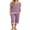 04 Purple Red, variant on Cueply Womens Pajamas Sets Short Sleeve Sleepwear Top Capri Pants Casual Lounge Sets with Pockets