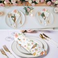 thumbnail image 3 of Easter Eggs Cloth Napkins, Carrots Spring Daisy Flower Botanical Rustic Washable and Reusable Dinner Napkins Set of 6, Table Napkin for Kitchen Party Birthday Wedding Hotel Housewarming 20"x20", 3 of 9