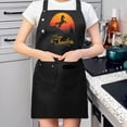 thumbnail image 2 of 2 Pack Adjustable Bib Apron with Horse Silhouette & Sunset Design 2 Pockets Perfect for Cooking & Chef Use for Men & Women, 2 of 6