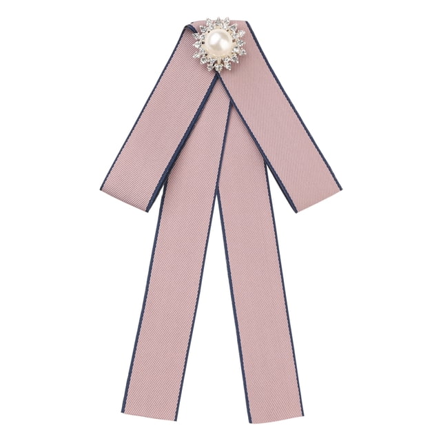 INSPIRE CHIC Broches de Mujer con Lazo, Broche de Cinta Pre-atada, Corbata de Lazo Rosa