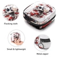 thumbnail image 3 of Sanitary Napkin Storage Bag for Girls Women, Portable First Period Pads Bag Tampons Holder Girls Travel Makeup Bag, Large Capacity Skull Floral Mushroom, 3 of 6
