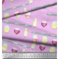 thumbnail image 2 of Soimoi Rayon Fabric Wine Glass Bar Printed Craft Fabric by the Yard 56 Inch Wide, 2 of 3