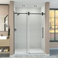 thumbnail image 5 of Transolid Tbd608010l-R 80" High X 59" Wide Bypass Frameless Shower Door - Chrome, 5 of 7